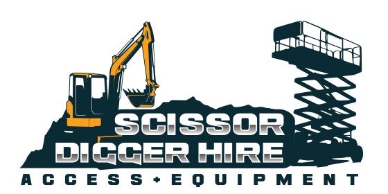 Scissor Digger Hire - Scissor Lift Access Hire Geelong. Excavator and Tipper Truck Hire.